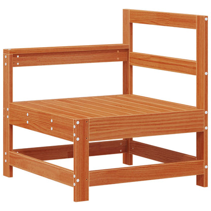 Garten-Lounge-Set 8 pcs Wachsbraun Massives Kiefernholz