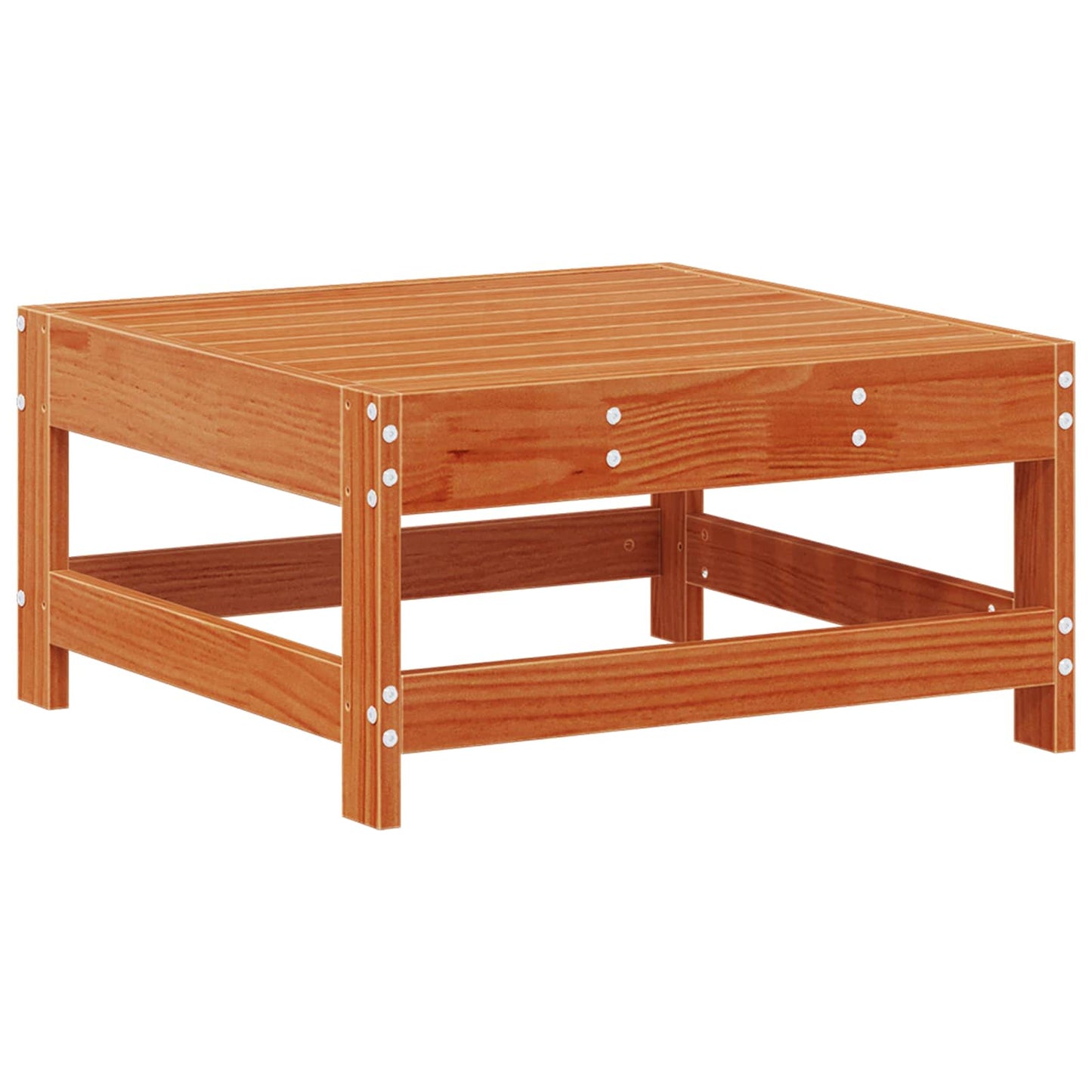 Garten-Lounge-Set 8 pcs Wachsbraun Massives Kiefernholz