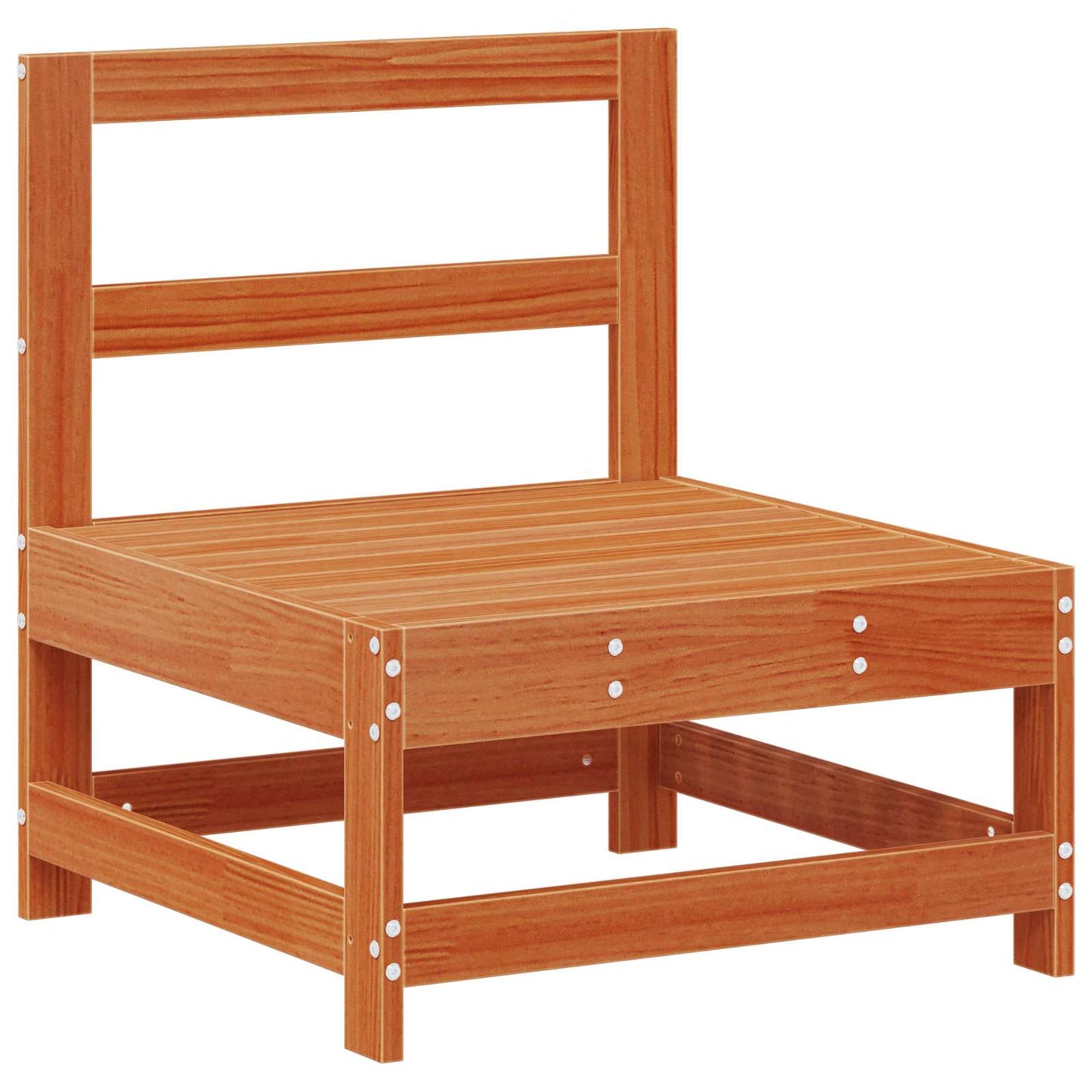 Garten-Lounge-Set 6 pcs Wachsbraun Massives Kiefernholz