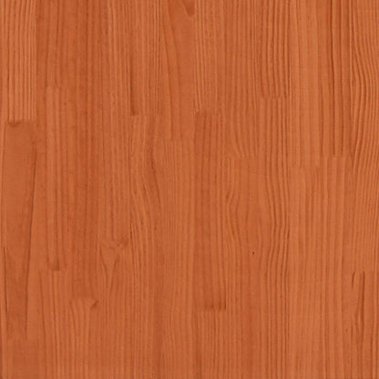 vidaXL Bettrahmen Wachsbraun 205,5 x 145,5 x 100 cm Massivholz Kiefer