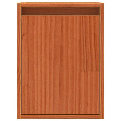 vidaXL Wandschrank Wandmontiert 2 pcs Wachsbraun 30 x 30 x 40 cm
