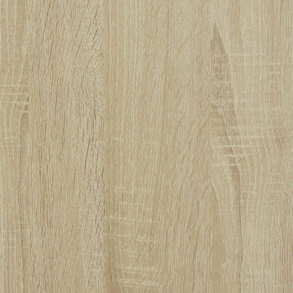 vidaXL Kopfteil-Schrank mit LED mit Regal Sonoma 140 x 16,5 x 103,5 cm