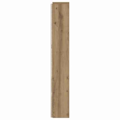 Kopfteil-Schrank mit LED Artisan-Eiche 140 x 16,5 x 103,5 cm