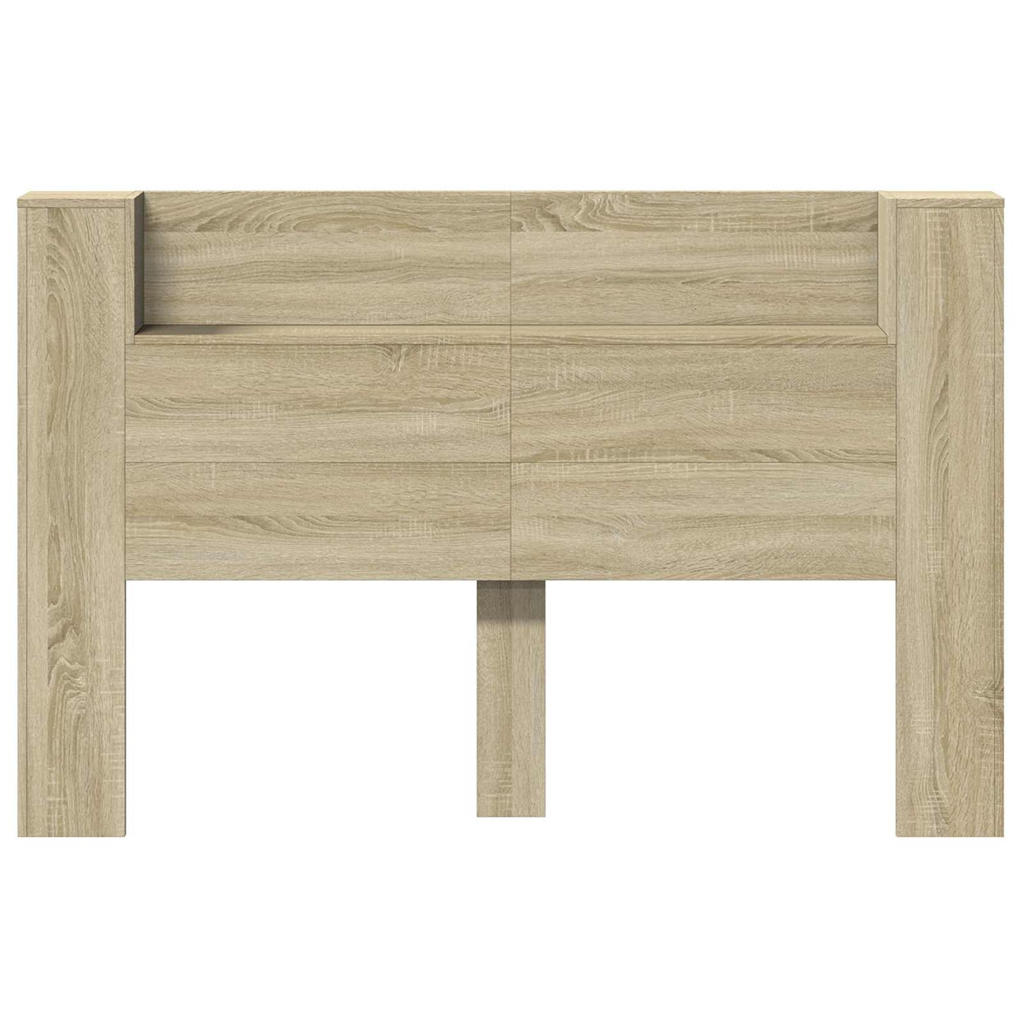 Tête de lit-armoire vidaXL avec LED avec étagère, couleur chêne sonoma 160 x 16,5 x 103,5 cm