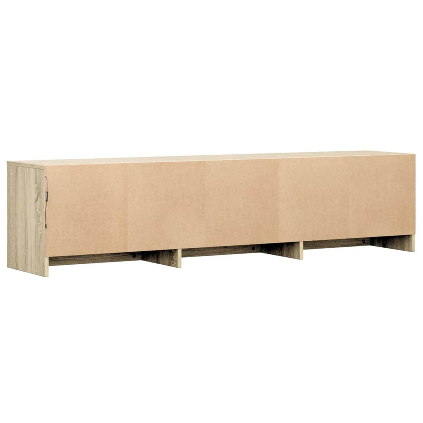 vidaXL TV-Schränk mit LED Sonoma 165 x 34 x 40 cm Holzwerkstoff