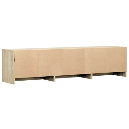 vidaXL TV-Schränk mit LED Sonoma 165 x 34 x 40 cm Holzwerkstoff