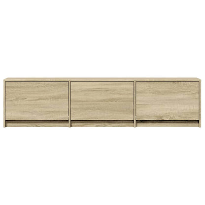 vidaXL TV-Schränk mit LED Sonoma 165 x 34 x 40 cm Holzwerkstoff