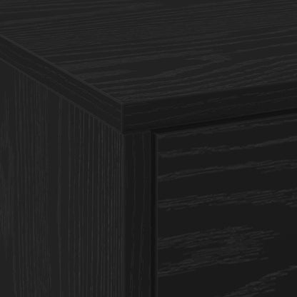 Meuble TV vidaXL noir aspect chêne 165 x 34 x 40 cm, bois d'ingénierie