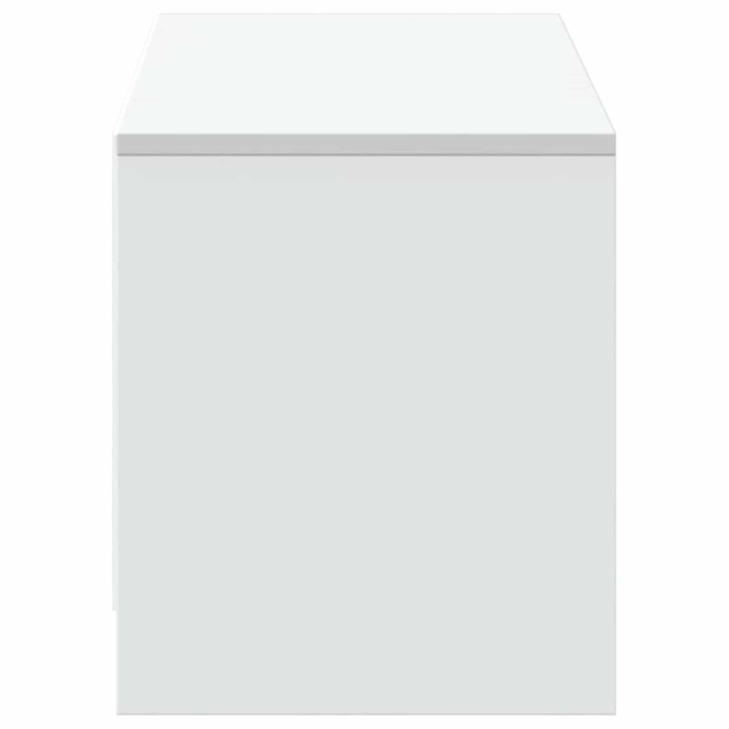 vidaXL Meuble TV avec LED Blanc 140 x 34 x 40 cm Bois d'ingénierie