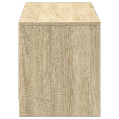 vidaXL Meuble TV avec LED Sonoma 140 x 34 x 40 cm Bois d'ingénierie