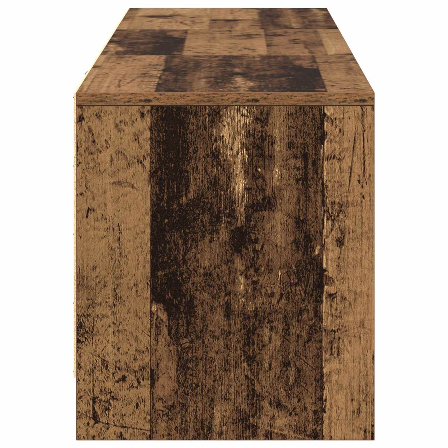 vidaXL Meuble TV avec LED Bois de récupération 140 x 34 x 40 cm Bois d'ingénierie