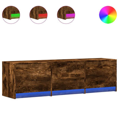 TV-Schränk Geräucherte Eiche 140 x 34 x 40 cm Holzwerkstoff