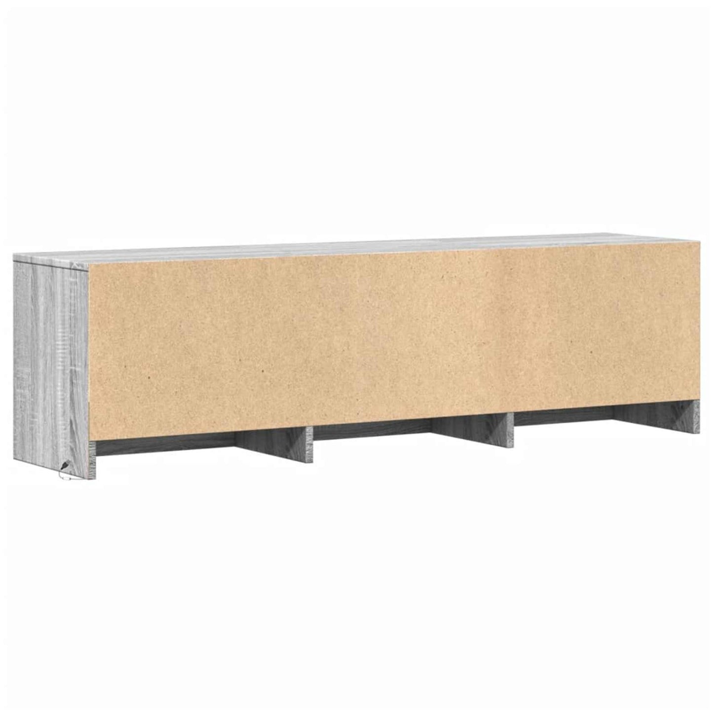 vidaXL TV-Schränk mit LED Graues Sonoma 140 x 34 x 40 cm Holzwerkstoff