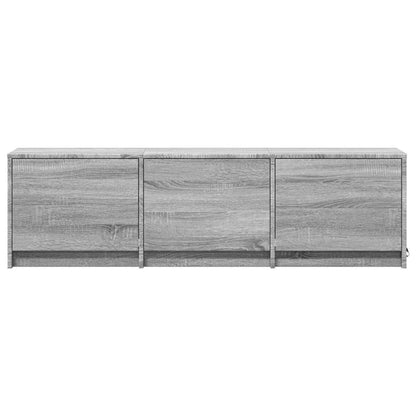 vidaXL TV-Schränk mit LED Graues Sonoma 140 x 34 x 40 cm Holzwerkstoff