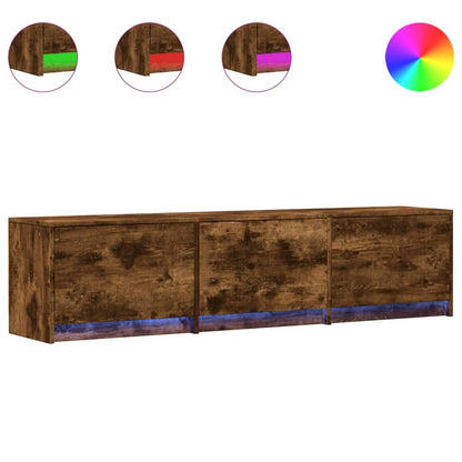 vidaXL TV-Schränk Geräucherte Eiche 165 x 34 x 40 cm Holzwerkstoff
