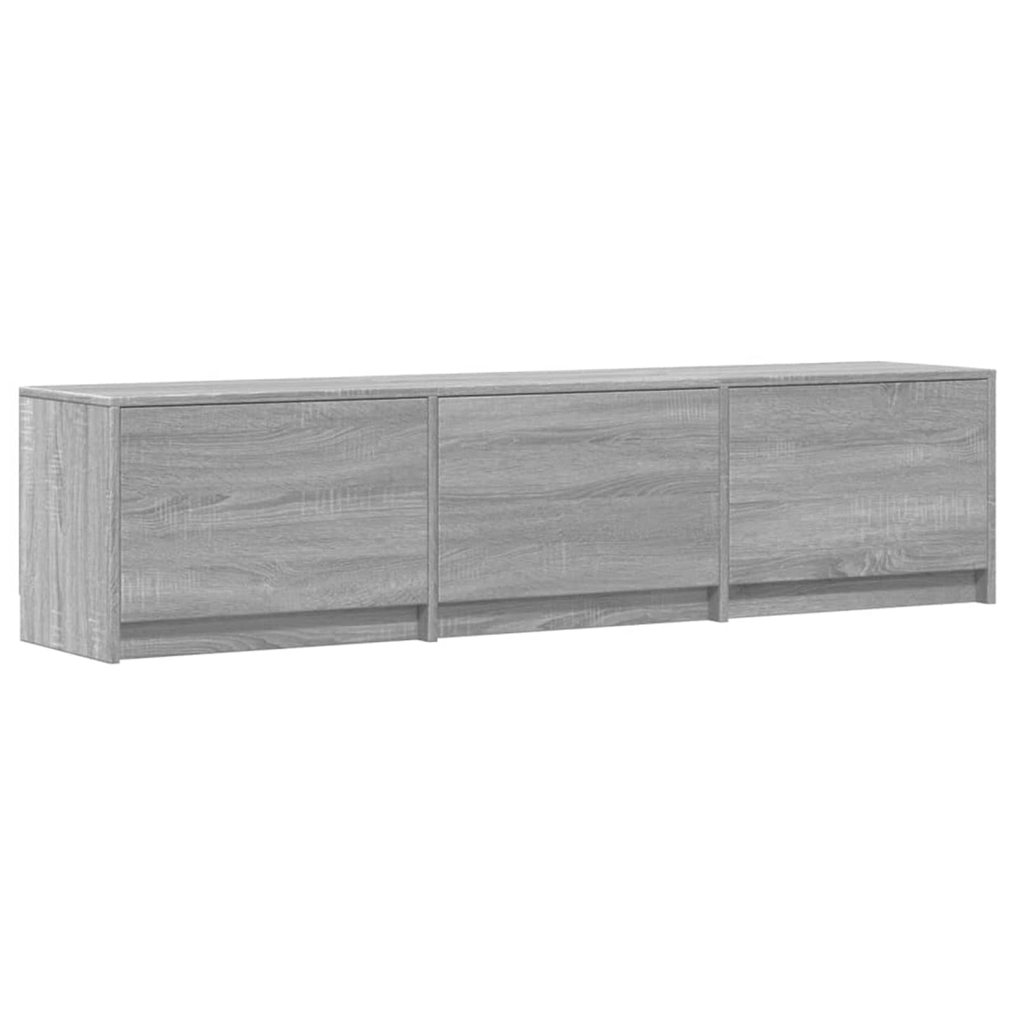 vidaXL TV-Schränk mit LED Graues Sonoma 165 x 34 x 40 cm Holzwerkstoff