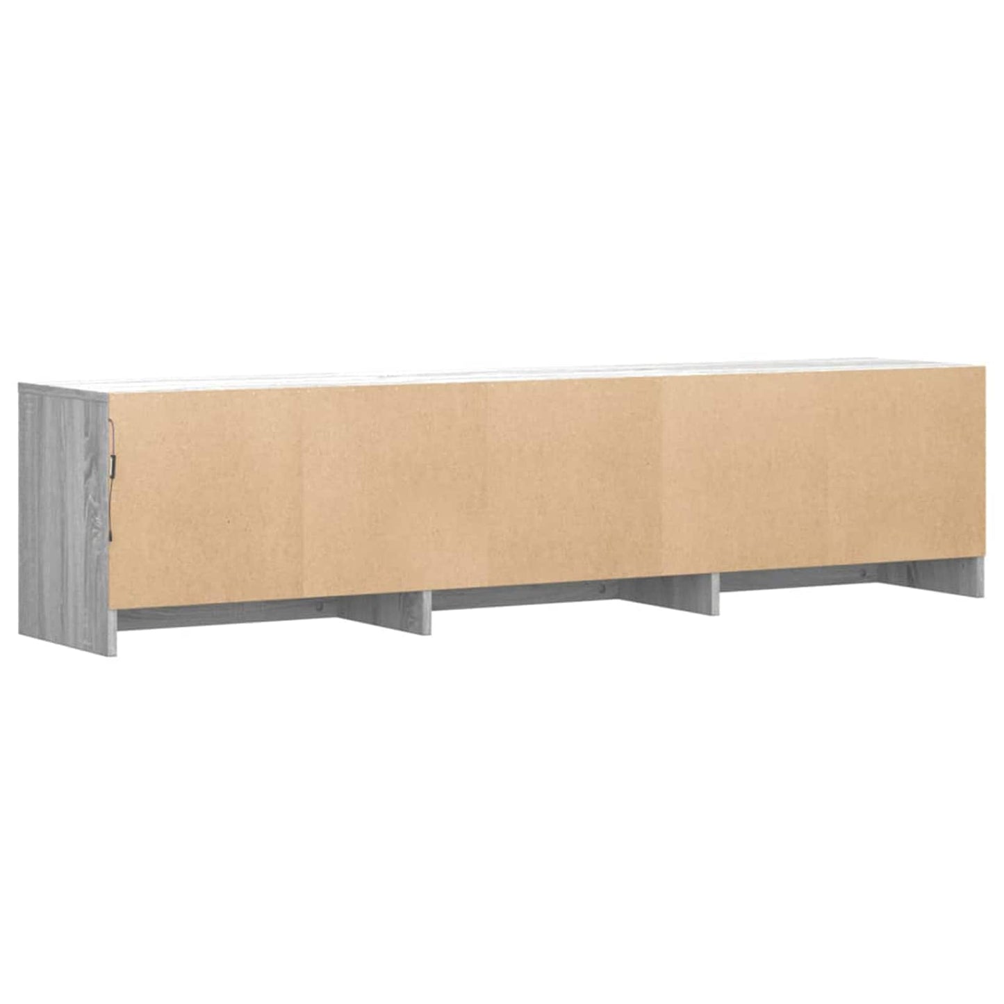 vidaXL TV-Schränk mit LED Graues Sonoma 165 x 34 x 40 cm Holzwerkstoff