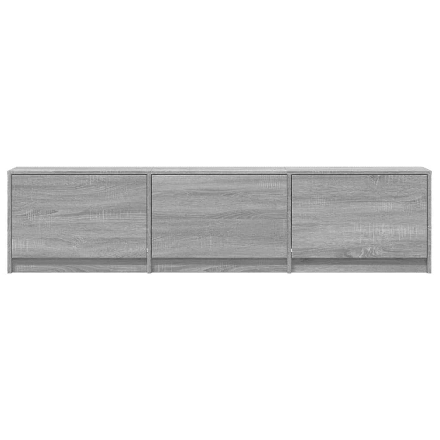 vidaXL TV-Schränk mit LED Graues Sonoma 165 x 34 x 40 cm Holzwerkstoff