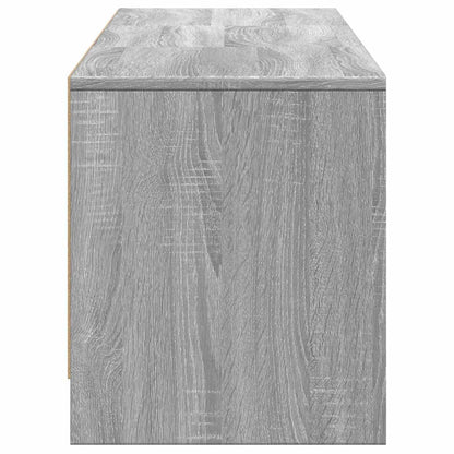 vidaXL TV-Schränk mit LED Graues Sonoma 165 x 34 x 40 cm Holzwerkstoff