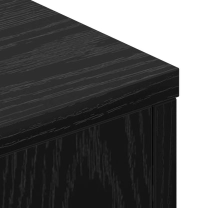 vidaXL Kopfteil-Schrank mit LED Schwarze Eiche 180 x 16,5 x 103,5 cm