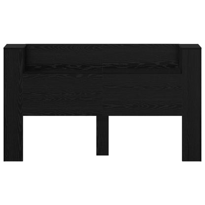 vidaXL Kopfteil-Schrank mit LED Schwarze Eiche 180 x 16,5 x 103,5 cm