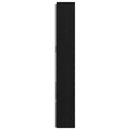 vidaXL Kopfteil-Schrank mit LED Schwarze Eiche 180 x 16,5 x 103,5 cm