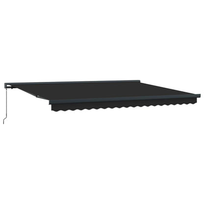 vidaXL Einziehbare Markise Anthrazit und Grau 400 x 300 cm