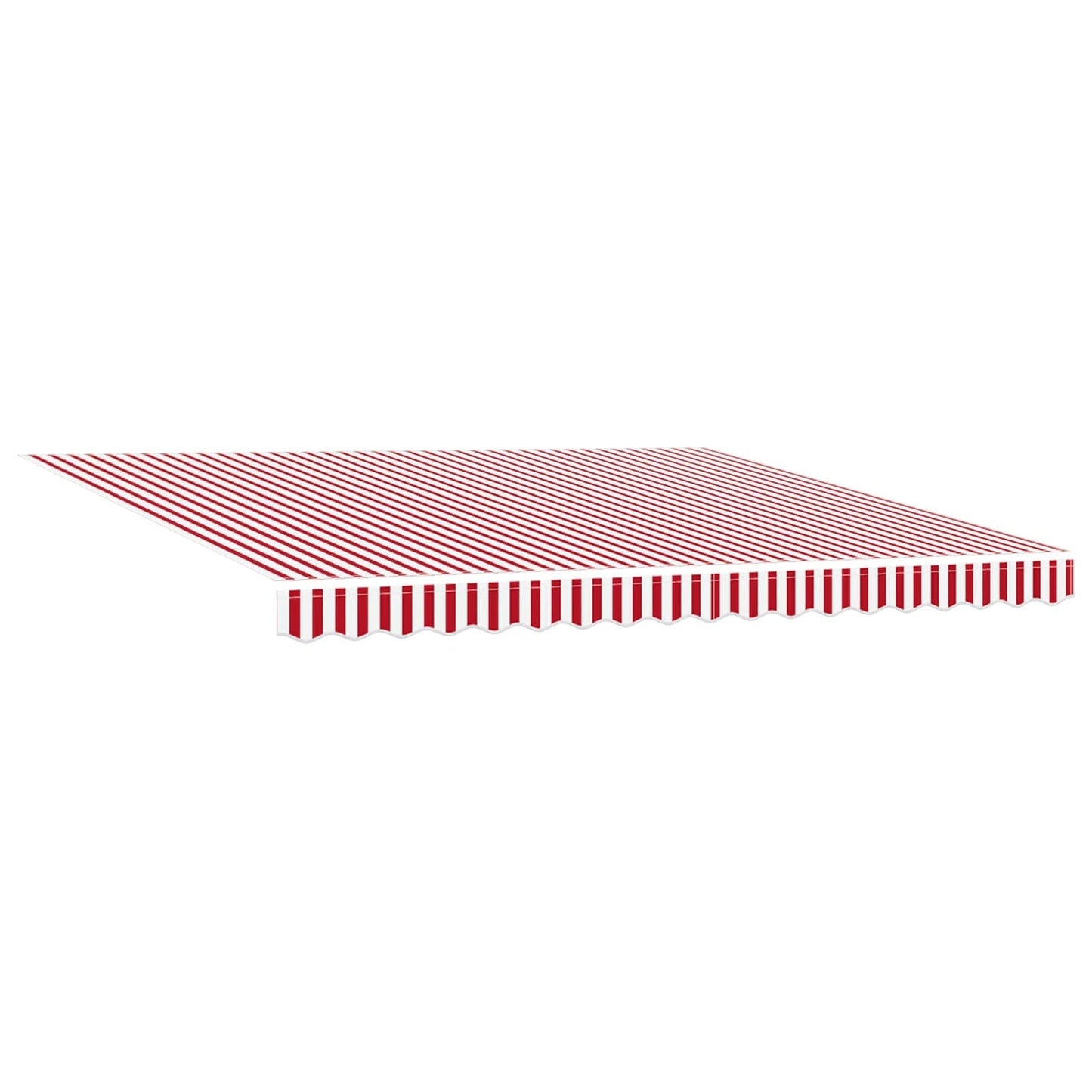 vidaXL Einziehbare Markise Rot und Weiß 400 x 300 cm