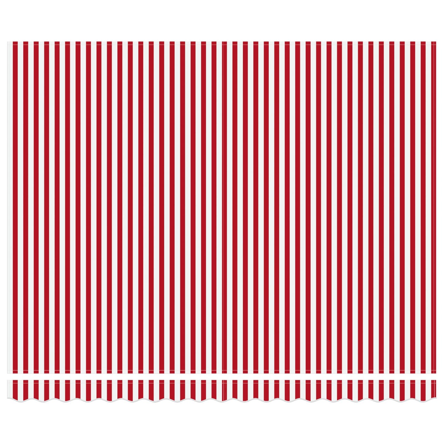 vidaXL Einziehbare Markise Rot und Weiß 400 x 300 cm