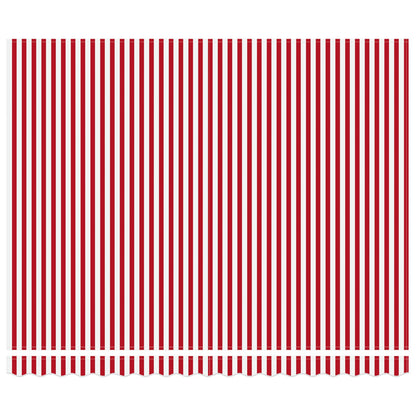 vidaXL Einziehbare Markise Rot und Weiß 400 x 300 cm
