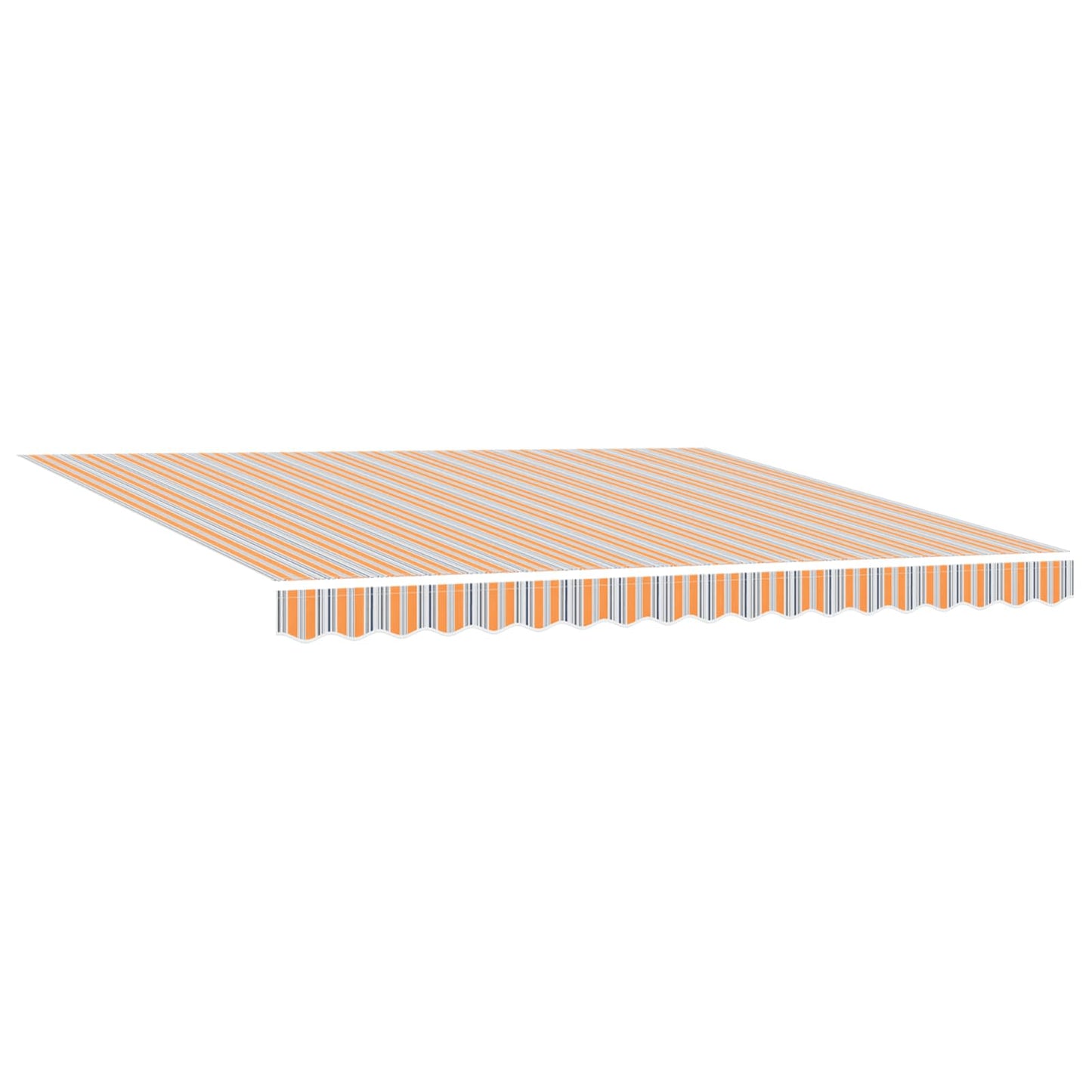 vidaXL Einziehbare Markise Orange und Grau 400 x 300 cm