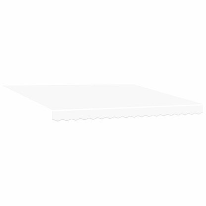 vidaXL Einziehbare Markise Weiß 4 x 3 m Leinen und Aluminium