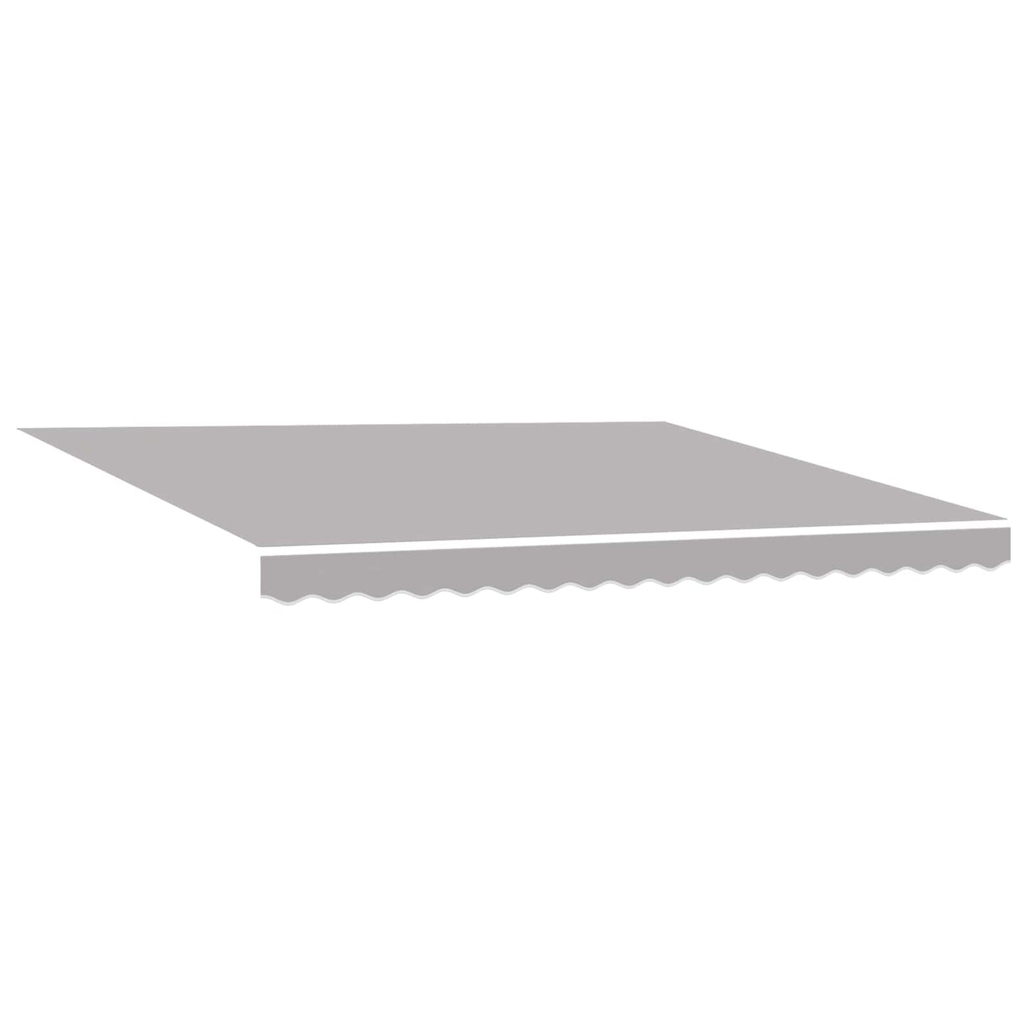 vidaXL Einziehbare Markise Hellgrau 4 x 3 m Leinen und Aluminium