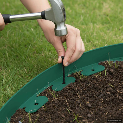 Rasenkanten Grün 5000 x 4 x 5 cm Kunststoff