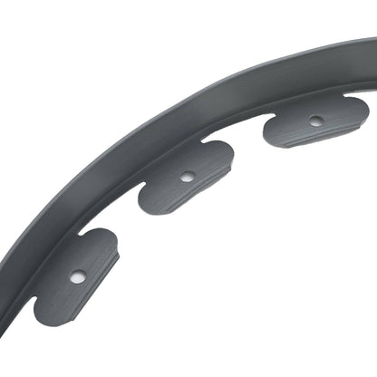 Rasenkanten Grau 4000 x 4 x 5 cm Kunststoff