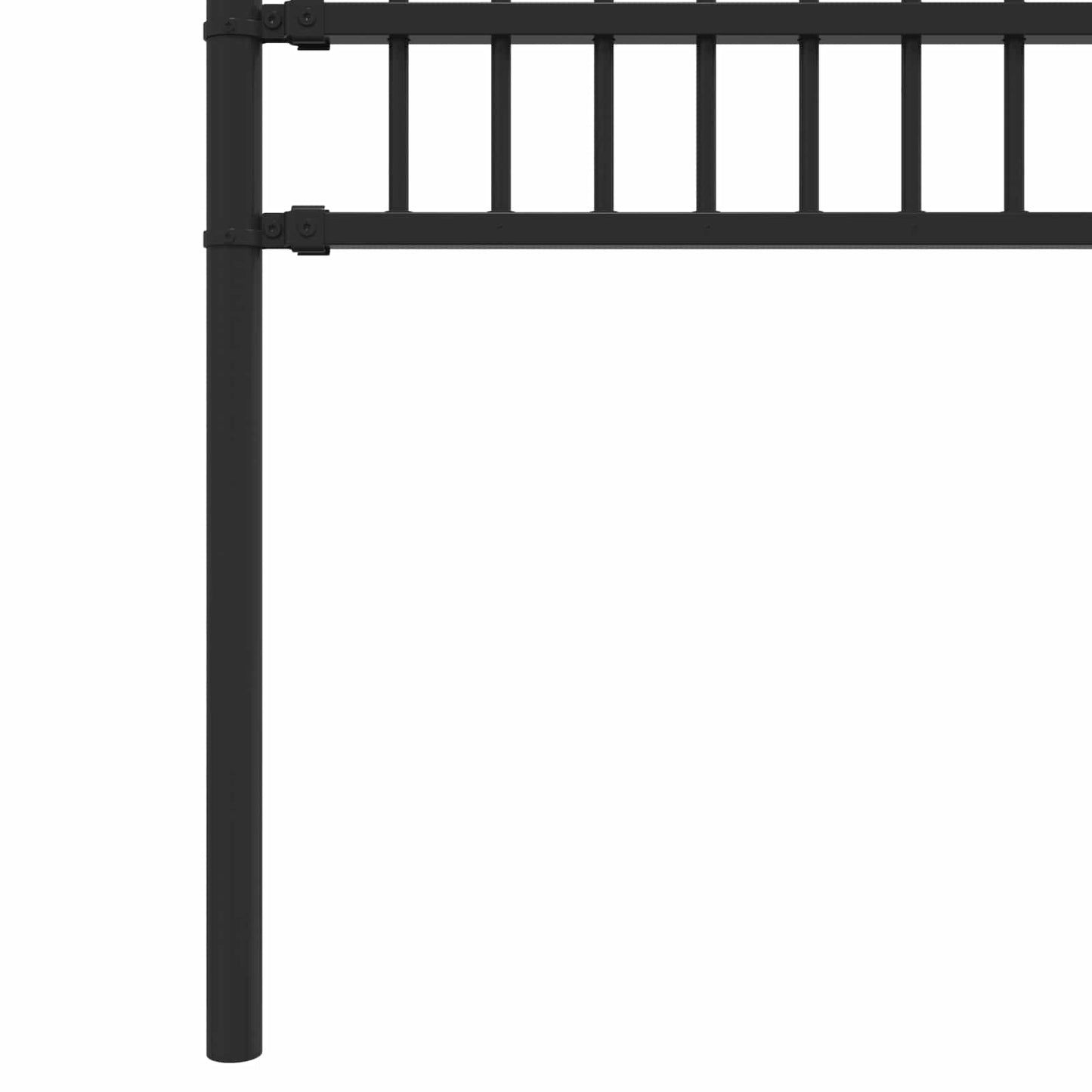 vidaXL Spike-Ringzaun Schwarz 200 x 130 cm Pulverbeschichteter Stahl