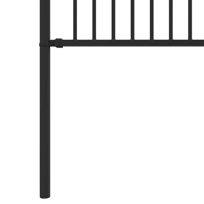 vidaXL Spike-Ringzaun Schwarz 200 x 200 cm Pulverbeschichteter Stahl