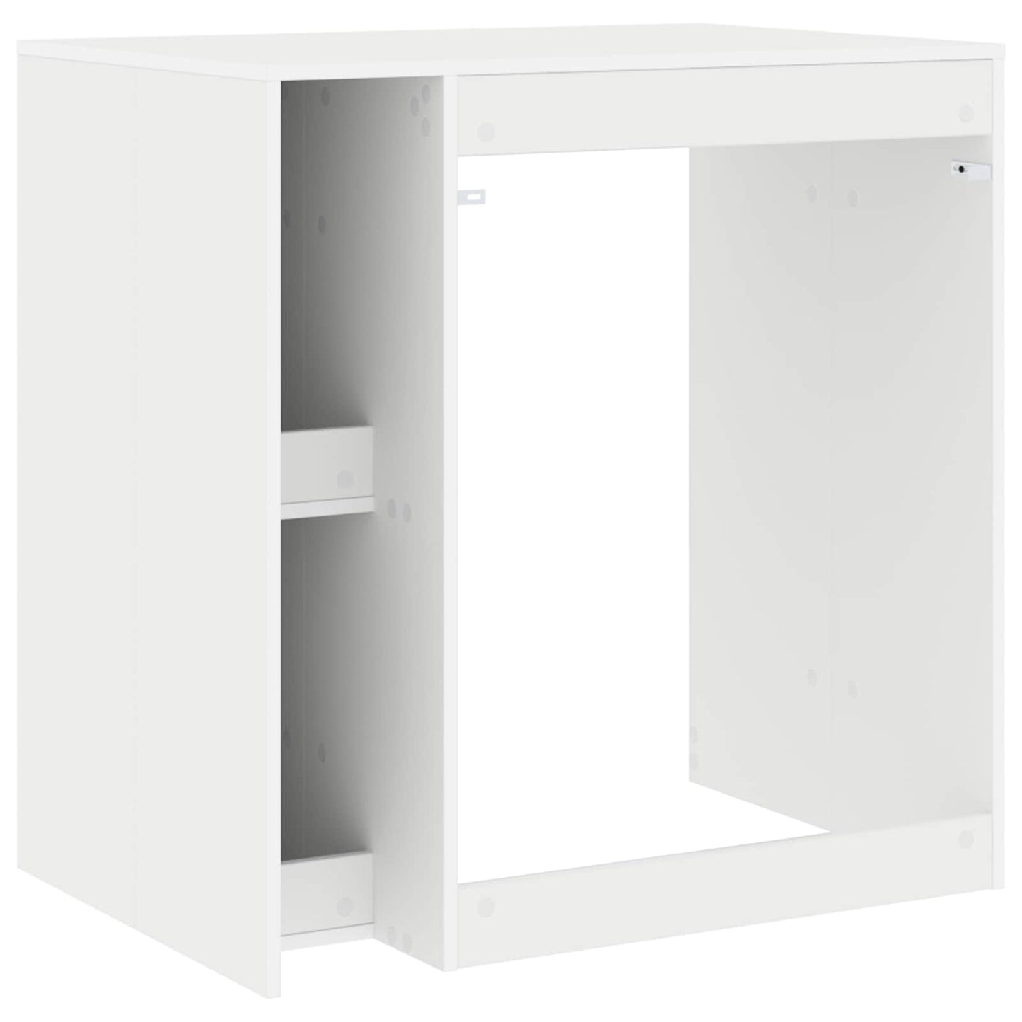 vidaXL Waschmaschinen-Schrank Weiß 87 x 60 x 89 cm Holzwerkstoff