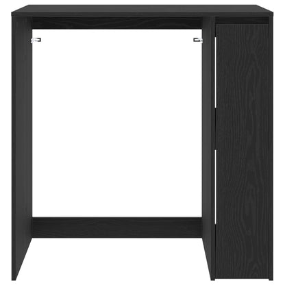vidaXL Waschmaschinen-Schrank Schwarz Eichen-Optik 87 x 60 x 89 cm