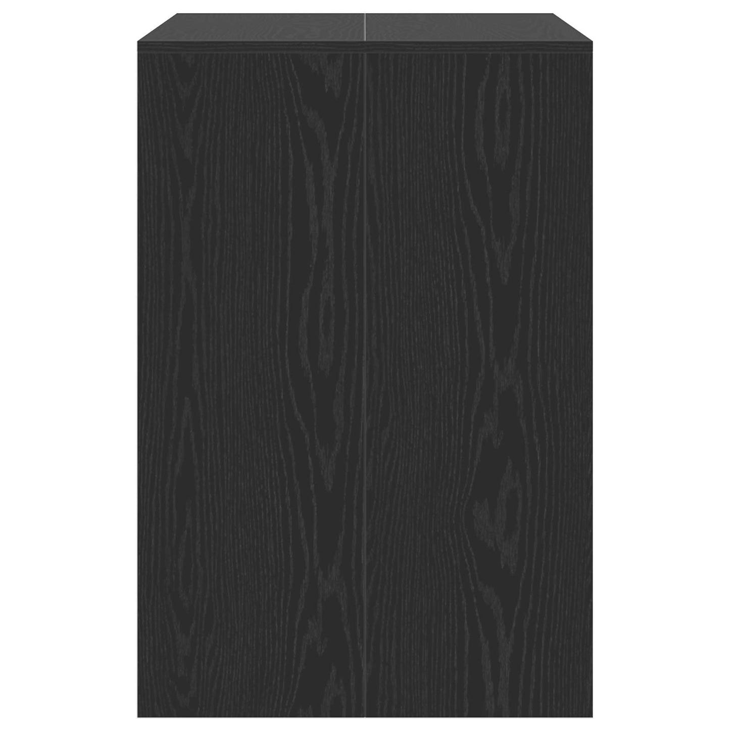 vidaXL Waschmaschinen-Schrank Schwarz Eichen-Optik 87 x 60 x 89 cm