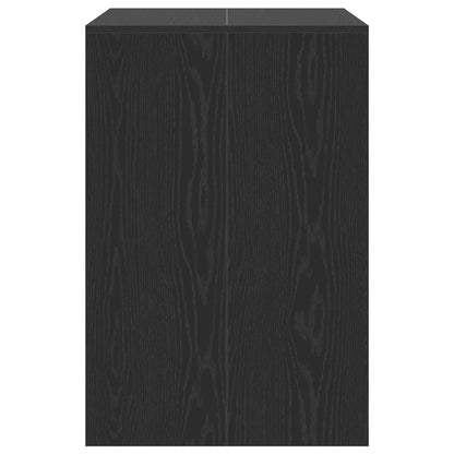 vidaXL Waschmaschinen-Schrank Schwarz Eichen-Optik 87 x 60 x 89 cm