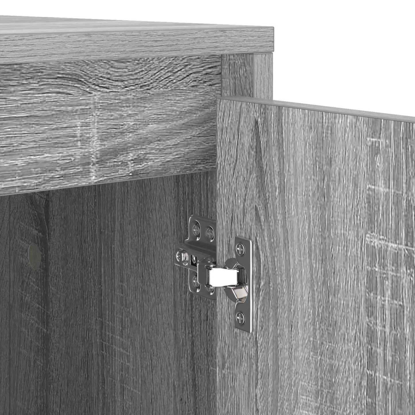 vidaXL Waschmaschinen-Schrank mit Tür Graues Sonoma 87 x 60 x 89 cm