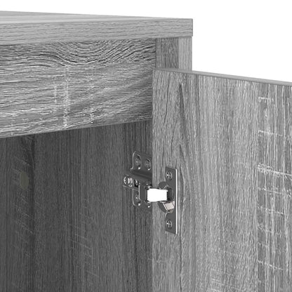 vidaXL Waschmaschinen-Schrank mit Tür Graues Sonoma 87 x 60 x 89 cm
