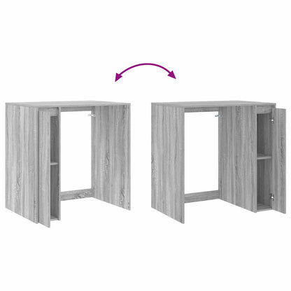 vidaXL Waschmaschinen-Schrank mit Tür Graues Sonoma 87 x 60 x 89 cm