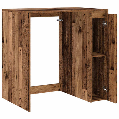 vidaXL Waschmaschinen-Schrank Altholz 87 x 60 x 89 cm Holzwerkstoff