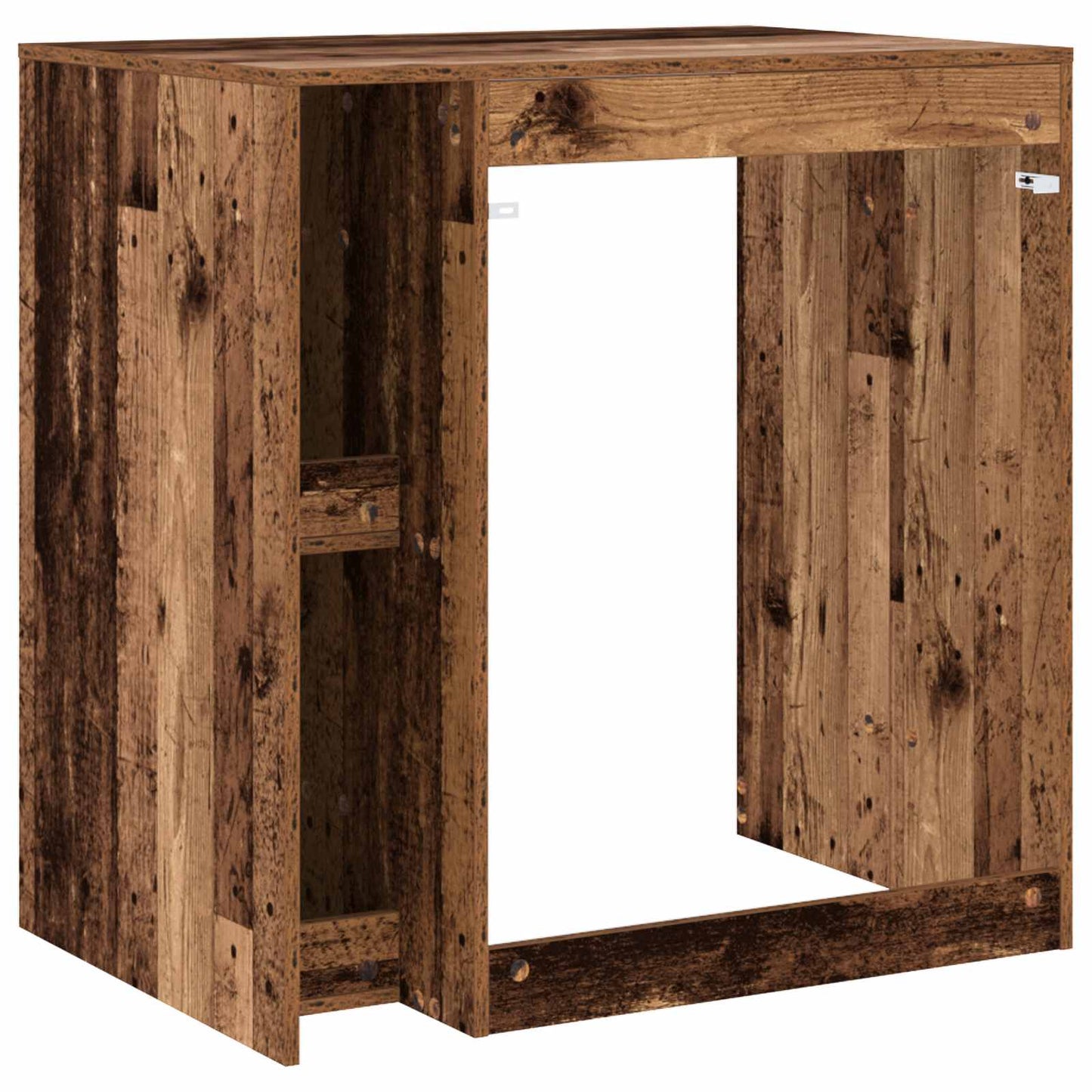 vidaXL Waschmaschinen-Schrank Altholz 87 x 60 x 89 cm Holzwerkstoff