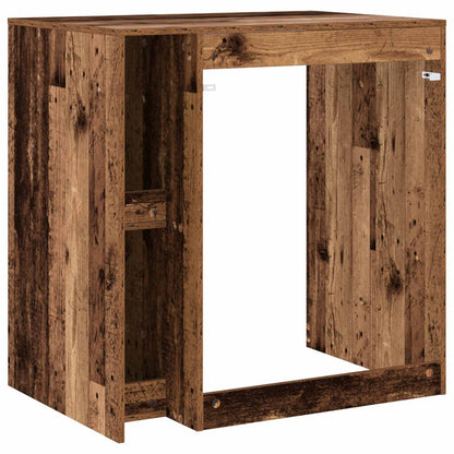 vidaXL Waschmaschinen-Schrank Altholz 87 x 60 x 89 cm Holzwerkstoff