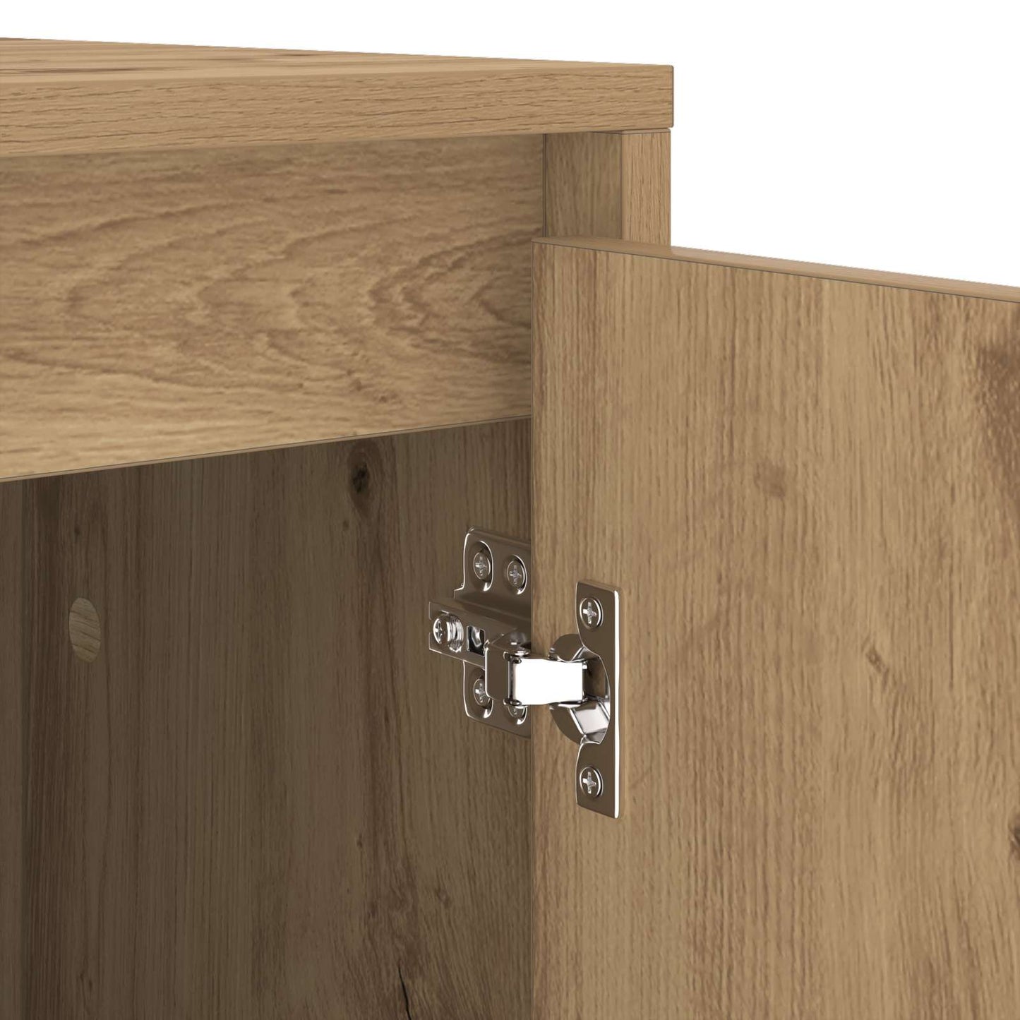 vidaXL Waschmaschinen-Schrank mit Tür Artisan-Eiche 87 x 60 x 89 cm