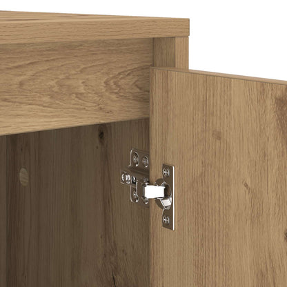 vidaXL Waschmaschinen-Schrank mit Tür Artisan-Eiche 87 x 60 x 89 cm