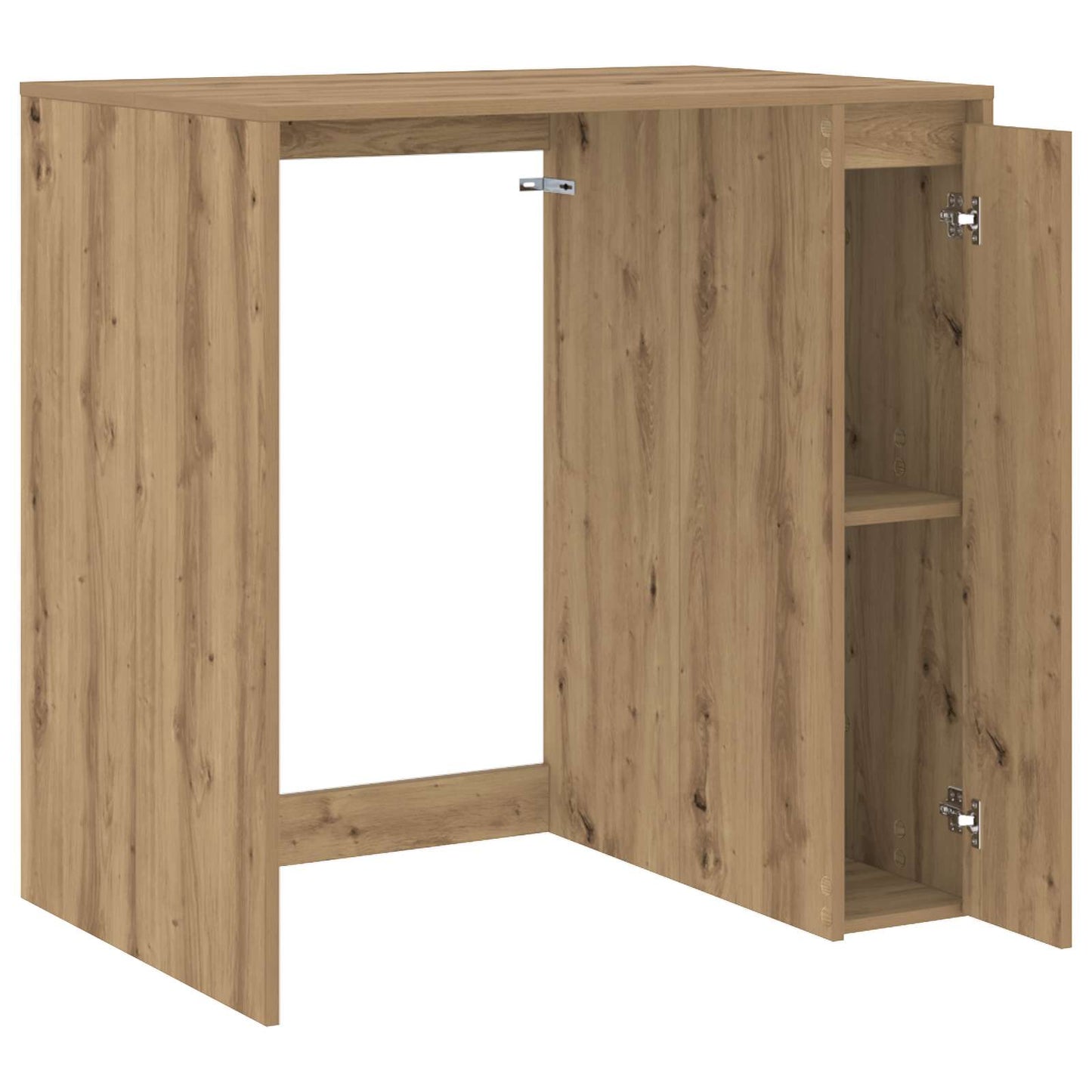 vidaXL Waschmaschinen-Schrank mit Tür Artisan-Eiche 87 x 60 x 89 cm